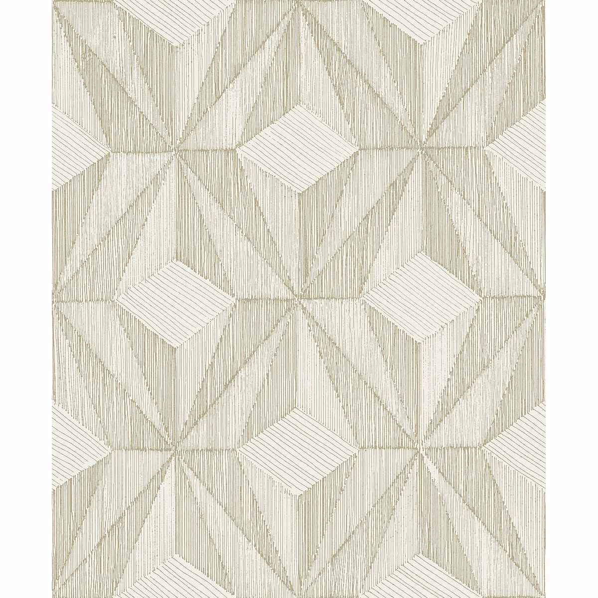 Paragon Gold Geometric Wallpaper - York Wallcoverings - 2908-87104