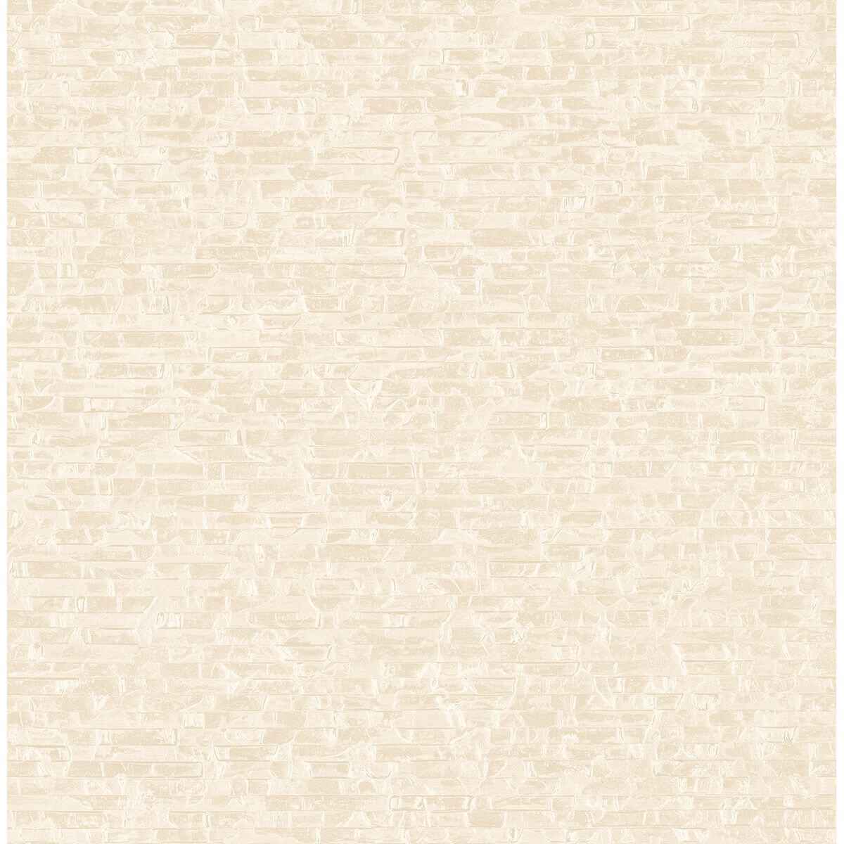 Belvedere Cream Faux Slate Wallpaper - York Wallcoverings - 2908-24921