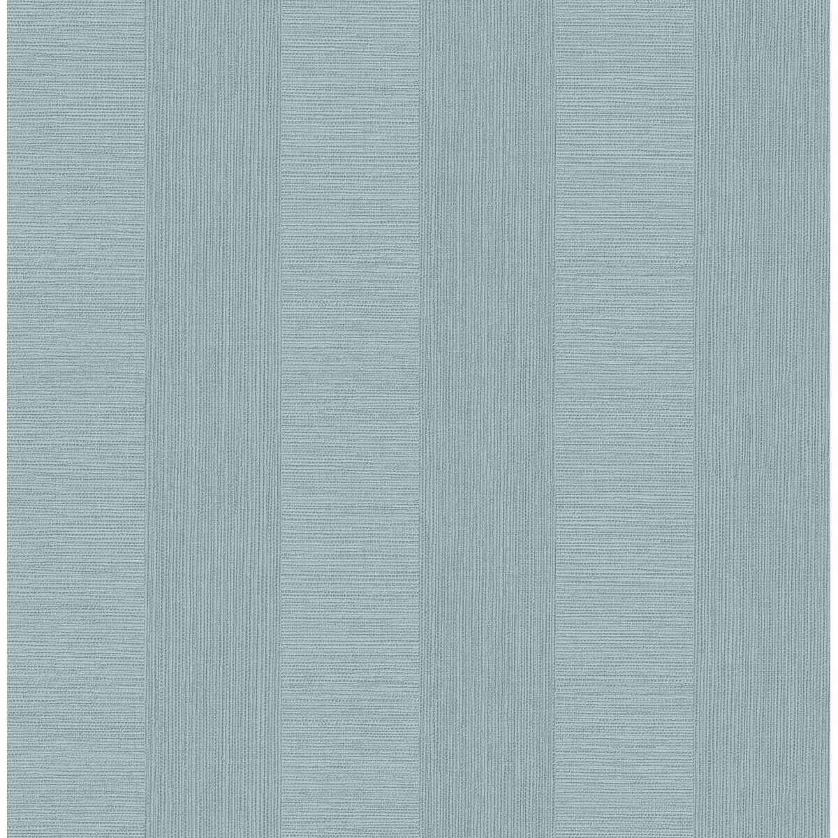 Intrepid Aqua Faux Grasscloth Stripe Wallpaper - York Wallcoverings - 2908-25309 - York Wallcoverings Wallpaper