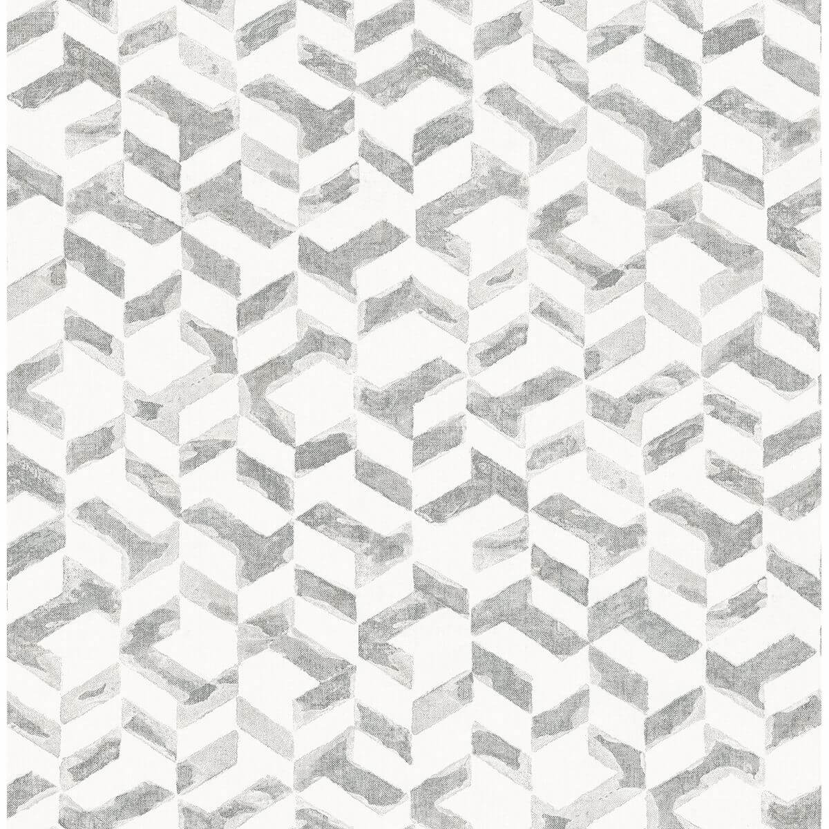 instep-platinum-abstract-geometric-wallpaper-york-wallcoverings-2902-25501 - York Wallcoverings Wallpaper
