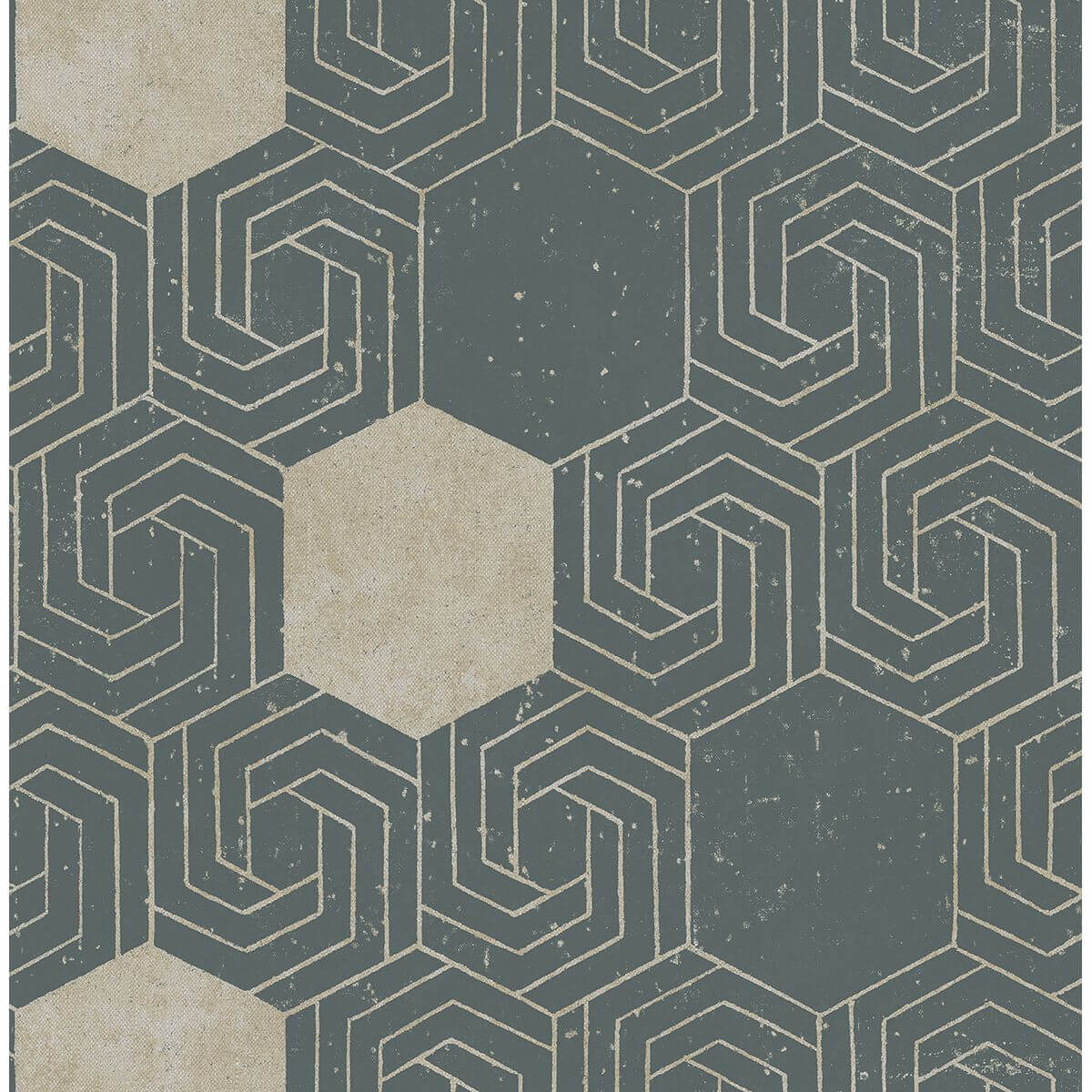 momentum-dark-green-geometric-wallpaper-york-wallcoverings-2902-25545 - York Wallpaper Wallpaper