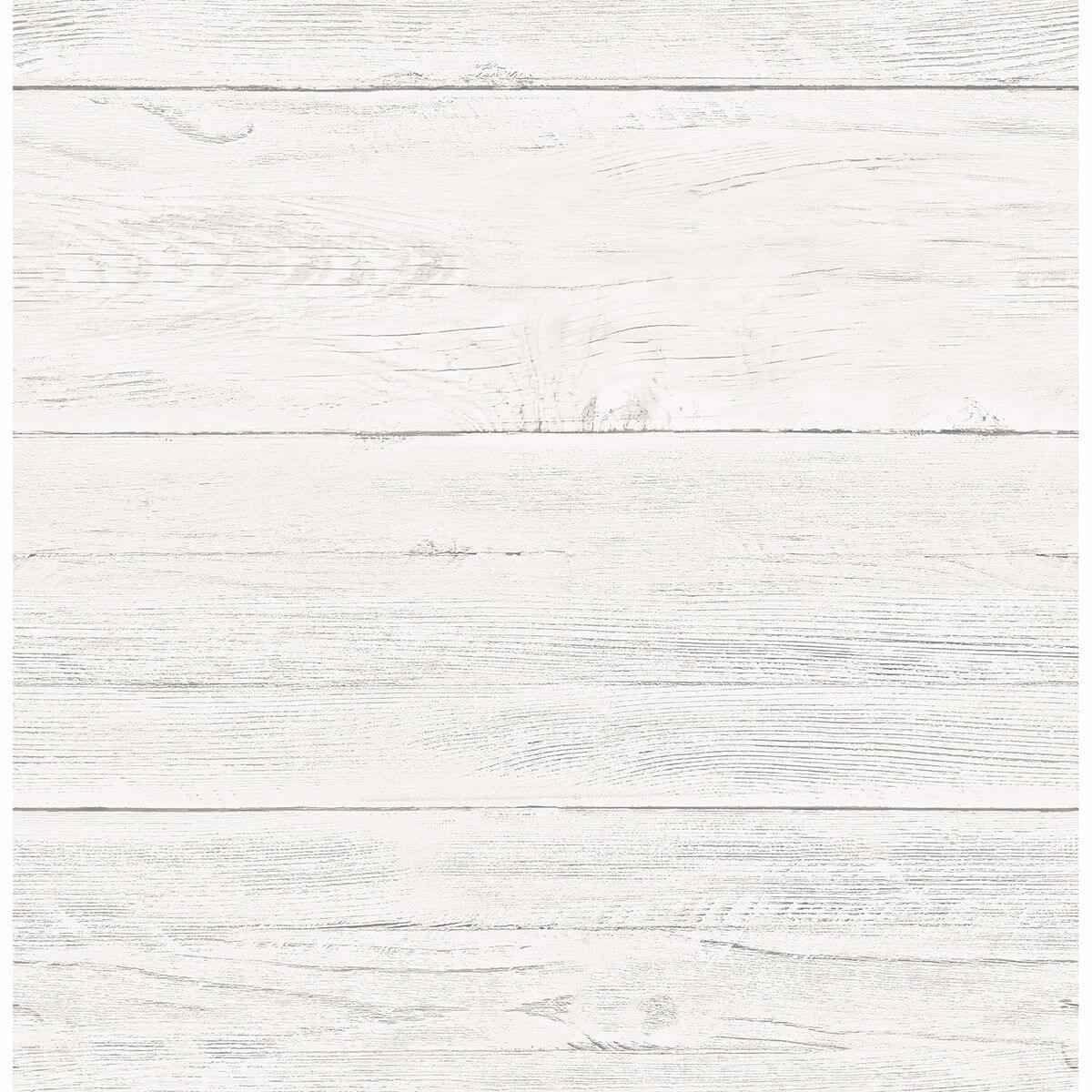 Colleen White Washed Boards Wallpaper - York Wallcoverings - 2922-22307