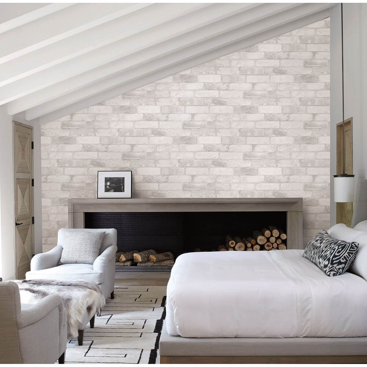rustin-white-reclaimed-bricks-wallpaper-york-wallcoverings-2922-22321 - York Wallcoverings Wallpaper