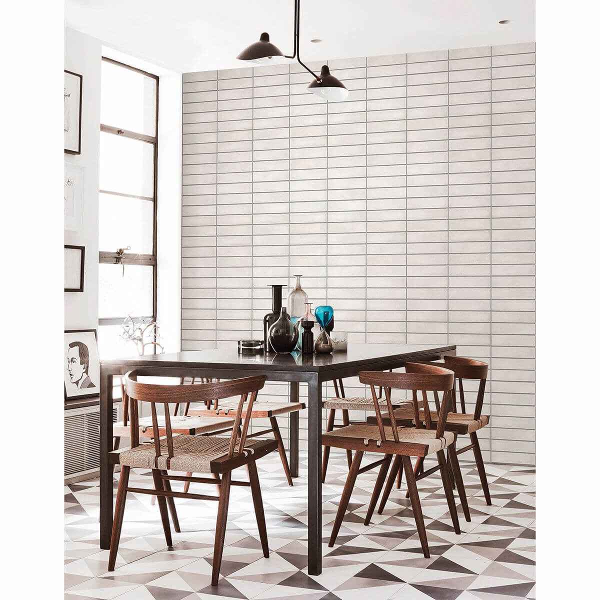 Midcentury White Modern Bricks Wallpaper - York Wallcoverings - 2922-24026 - York Wallcoverings Wallpaper