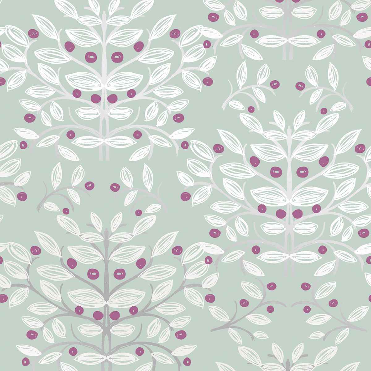 Kristofer Mint Mint Botanical Wallpaper - York Wallcoverings - SD5283-2 - York Wallcoverings Wallpaper