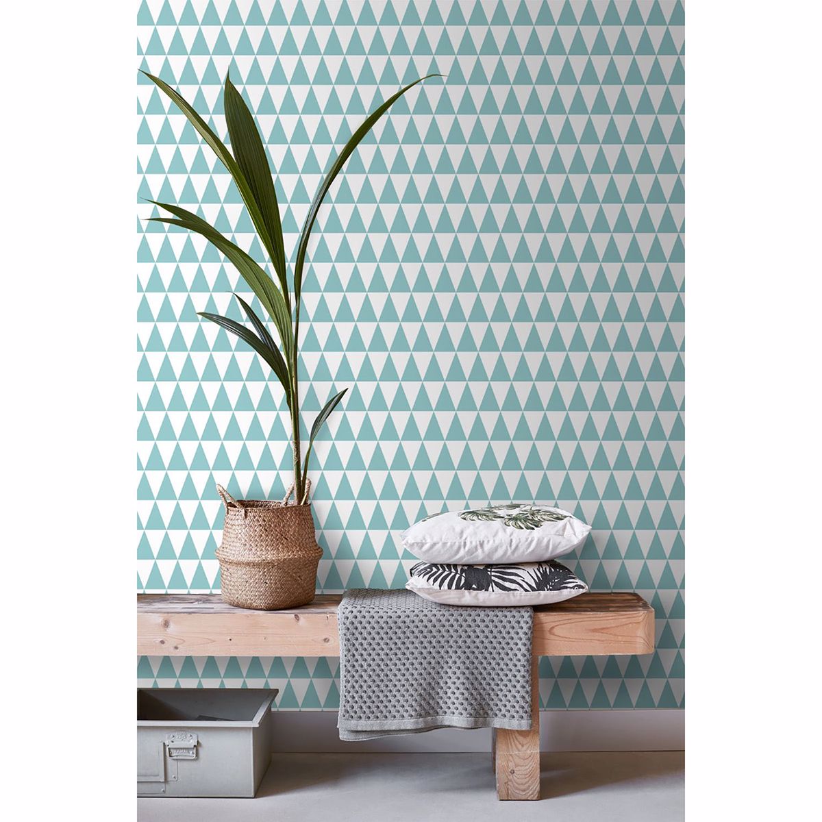 verdon-aquamarine-geometric-wallpaper-york-wallcoverings-dd128844 - York Wallpaper Wallpaper