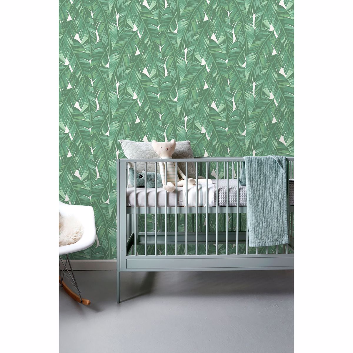dumott-green-tropical-leaves-wallpaper-york-wallcoverings-dd139014 - York Wallcoverings Wallpaper
