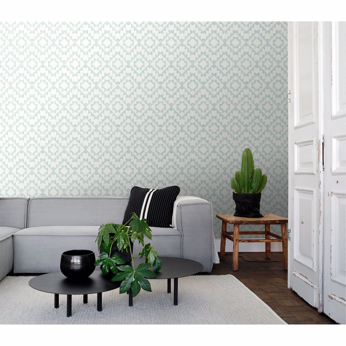 fantine-mint-geometric-wallpaper-york-wallcoverings-dd148674 - York Wallcoverings Wallpaper