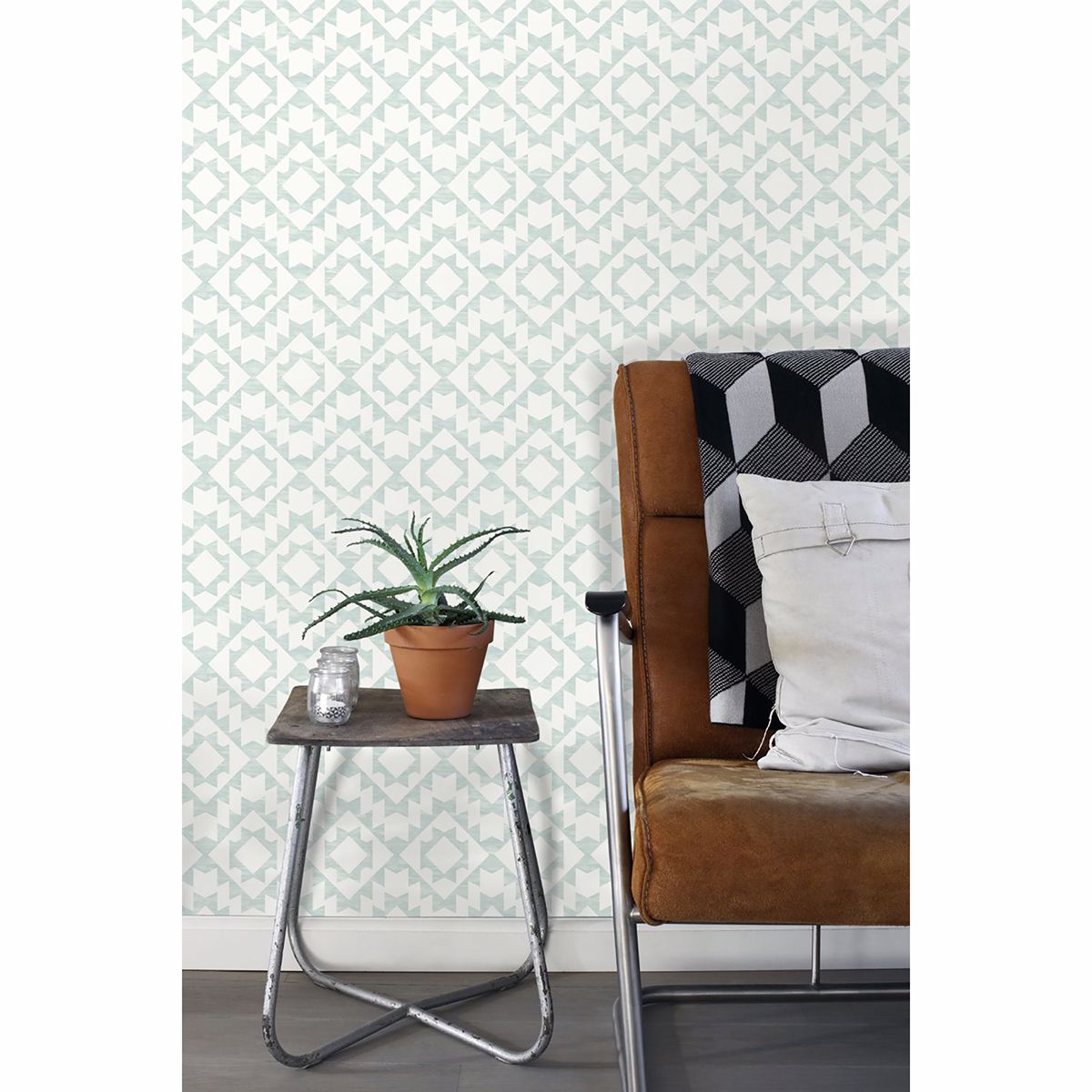 fantine-mint-geometric-wallpaper-york-wallcoverings-dd148674 - York Wallcoverings Wallpaper