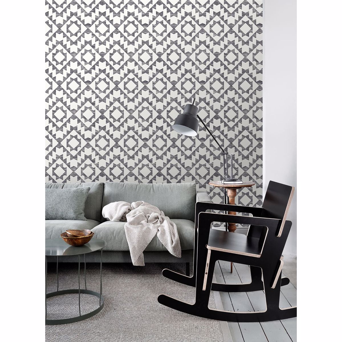 fantine-black-geometric-wallpaper-york-wallcoverings-dd148677 - York Wallcoverings Wallpaper