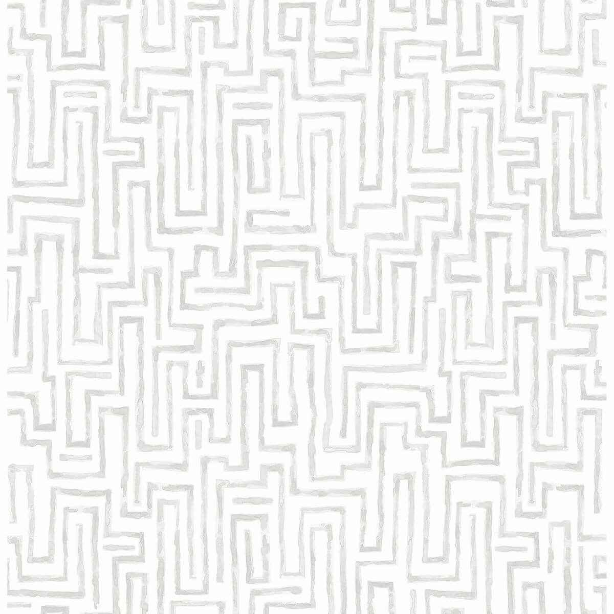 Ramble Grey Geometric Wallpaper - York Wallcoverings - 2861-25703 - York Wallcoverings Wallpaper
