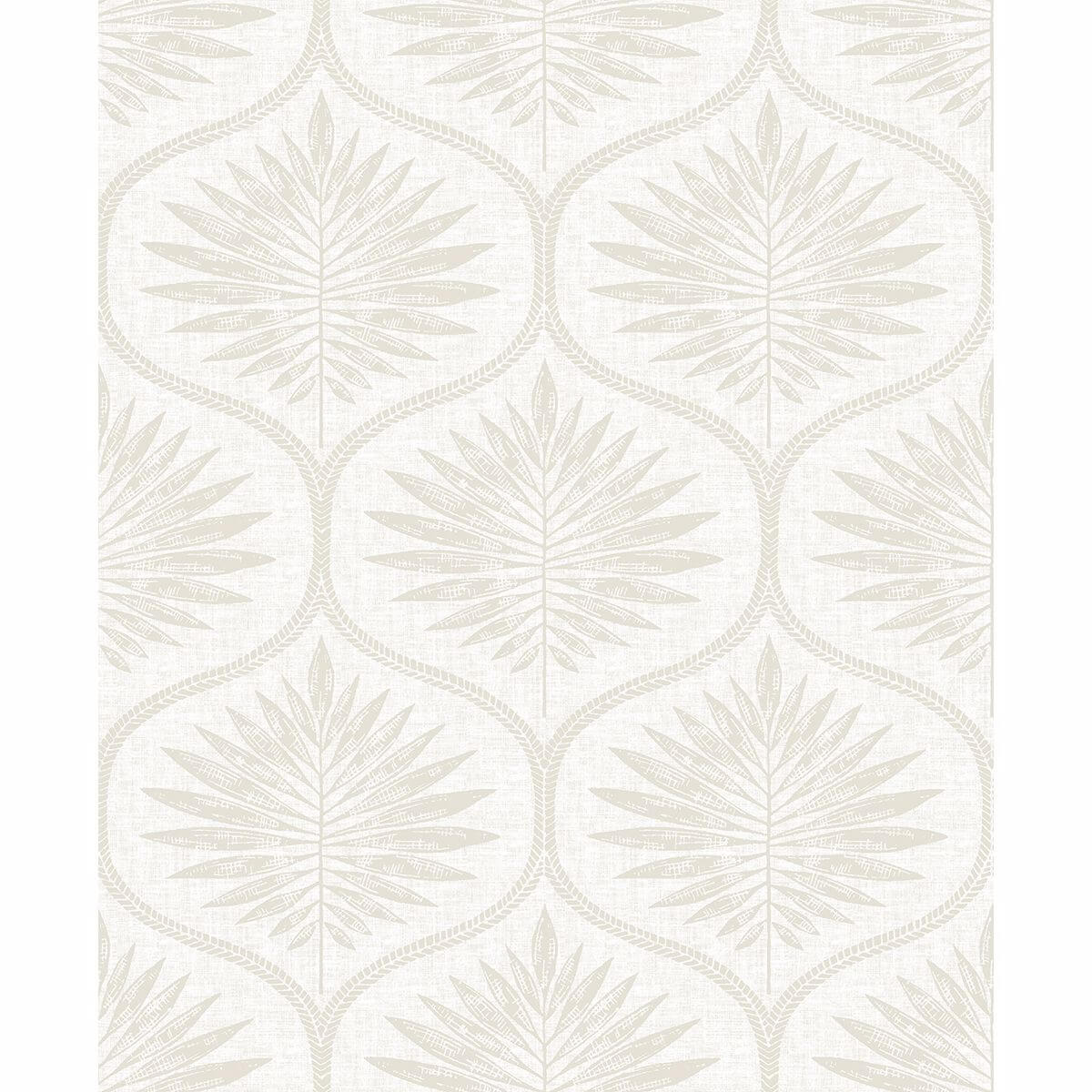 laurel-bone-ogee-wallpaper-york-wallcoverings-2861-25722 - York Wallcoverings Papel pintado