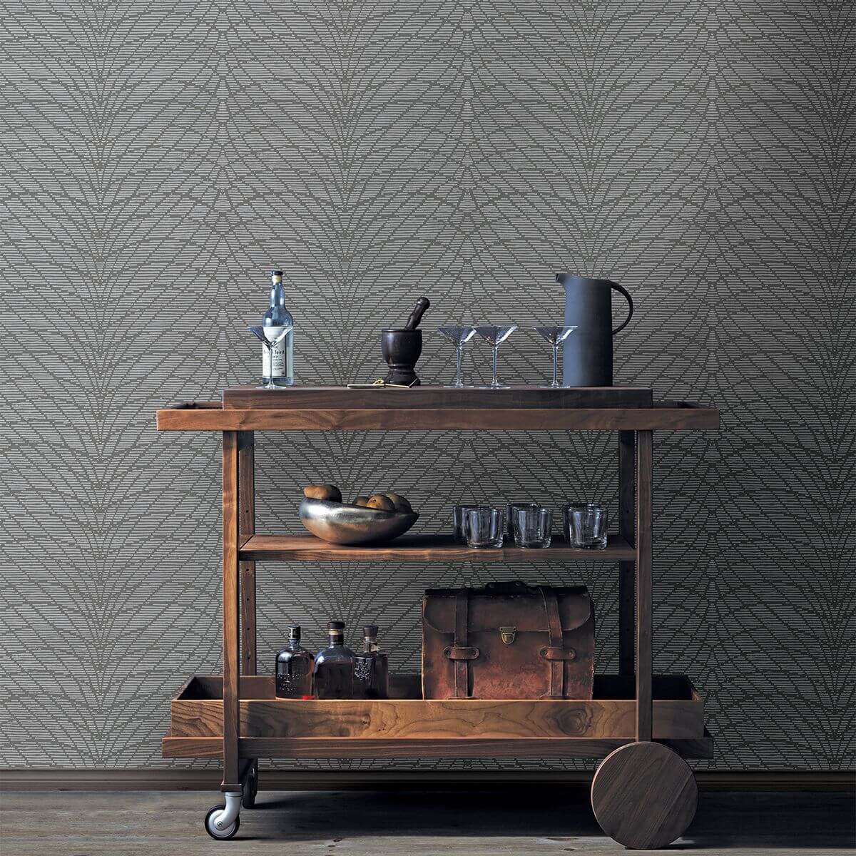 aperion-taupe-chevron-wallpaper-york-wallcoverings-2861-25744 - York Wallcoverings Papel pintado