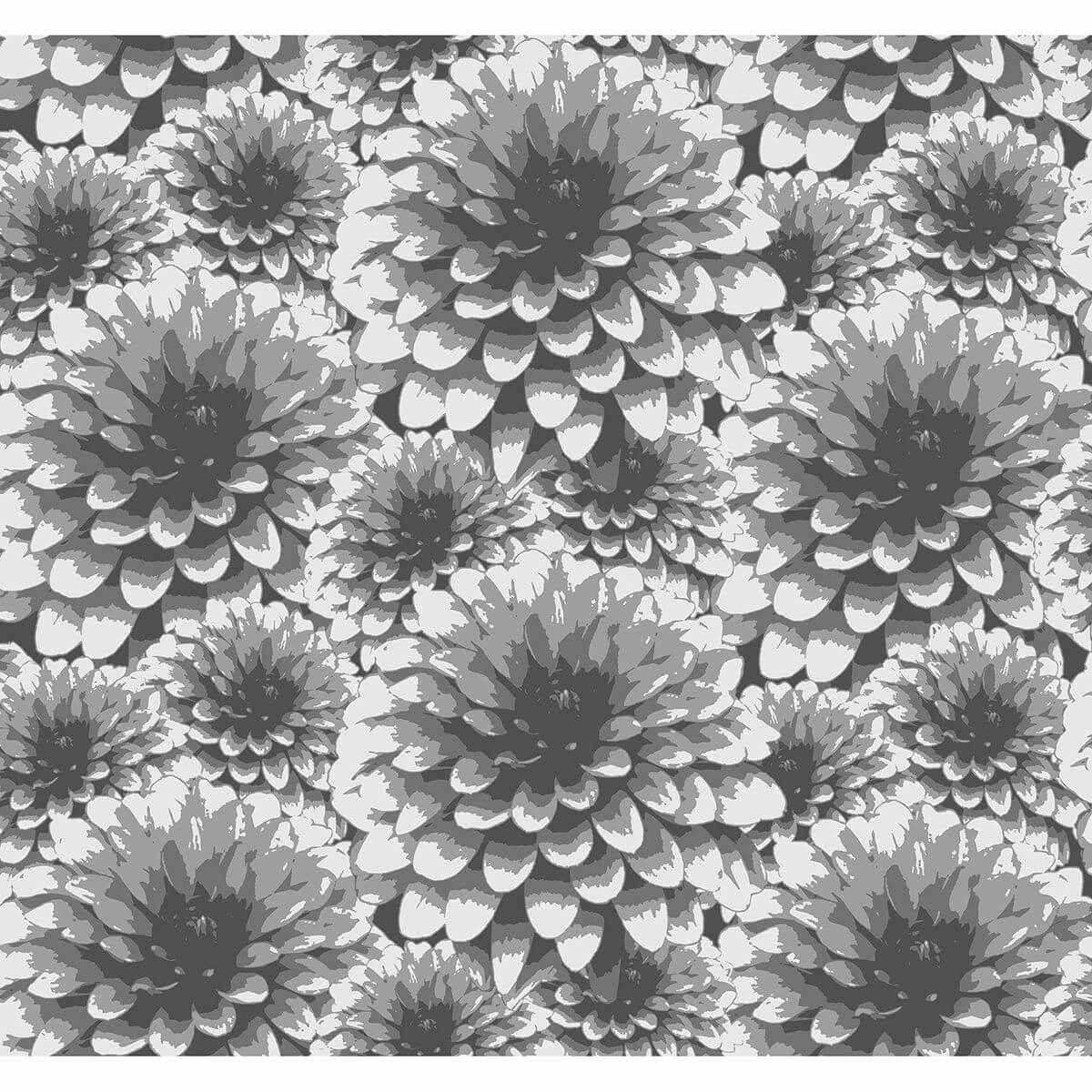 Umbra Charcoal Floral Wallpaper - York Wallcoverings - 2861-87518