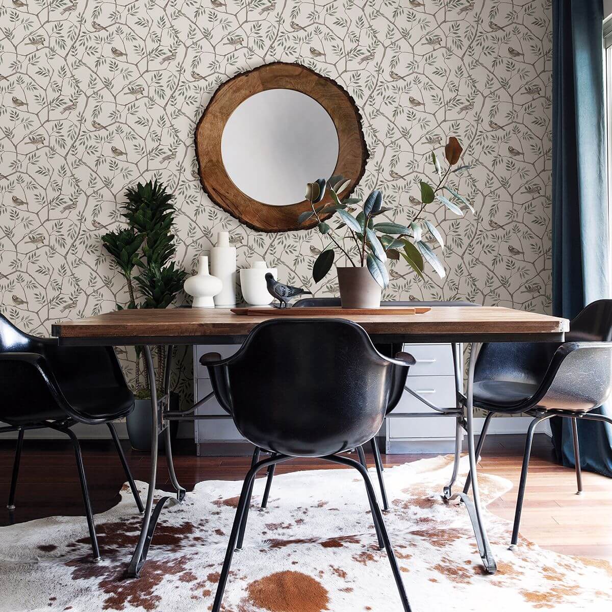 crossbill-off-white-branches-wallpaper-york-wallcoverings-2948-27015 - York Wallcoverings Wallpaper