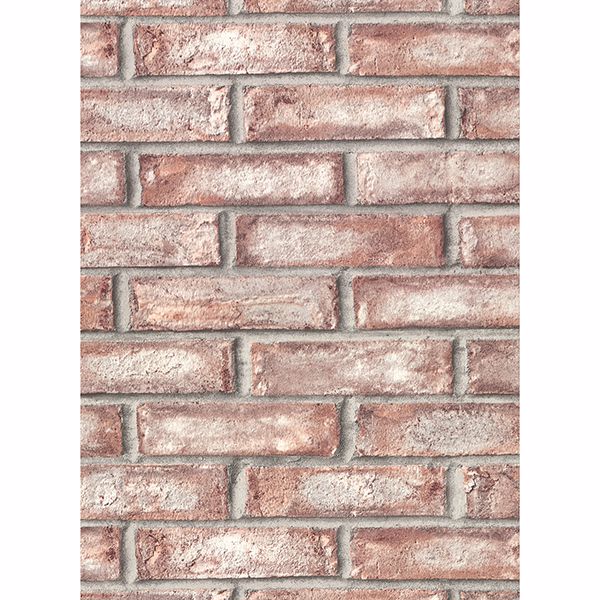 appleton-maroon-faux-weathered-brick-wallpaper-york-wallcoverings-2921-50101 - York Wallcoverings Wallpaper