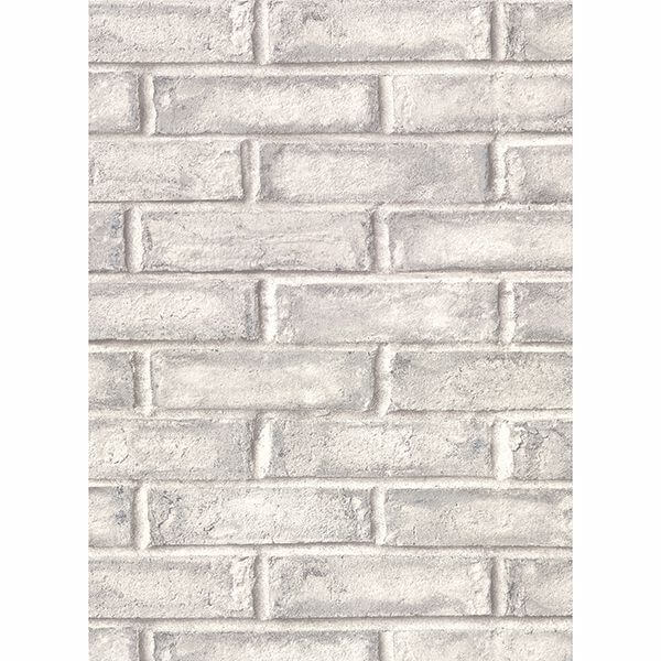 appleton-grey-faux-weathered-brick-wallpaper-york-wallcoverings-2921-50108 - York Wallpaper Wallpaper