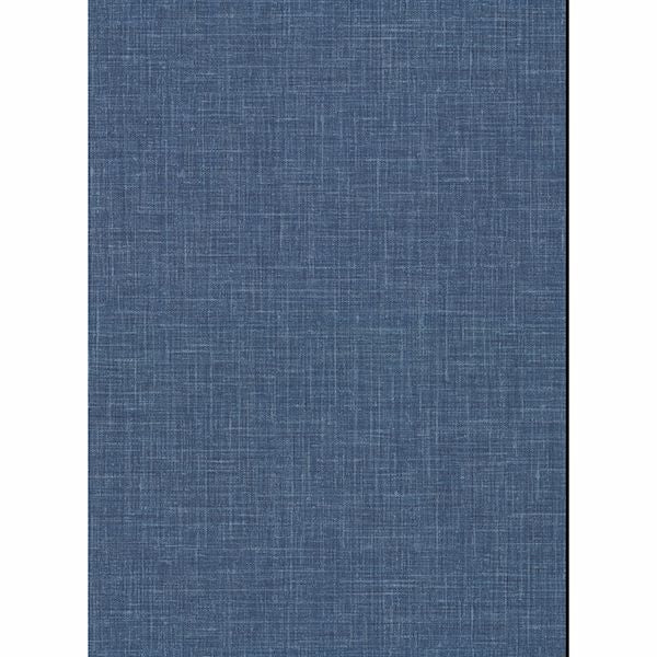Upton Indigo Faux Linen Wallpaper - York Wallcoverings - 2921-50302 - York Wallcoverings Wallpaper