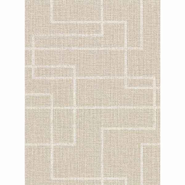 Clarendon Wheat Geometric Faux Grasscloth Wallpaper - York Wallcoverings - 2921-50505 - York Wallcoverings Wallpaper