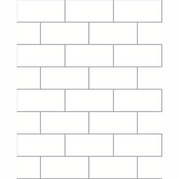 easton-off-white-paintable-subway-tile-wallpaper-york-wallcoverings-2904-23750 - York Wallcoverings Wallpaper