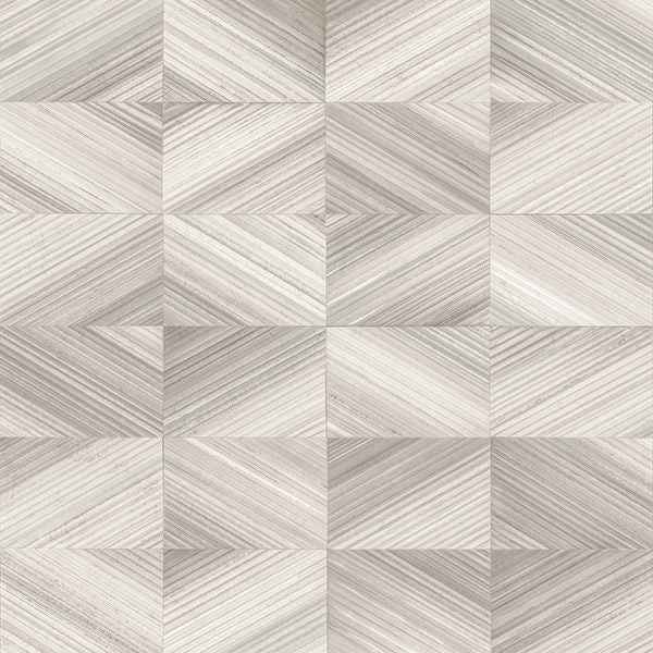 Stratum Taupe Geometric Faux Wood Wallpaper - York Wallcoverings - 2904-25377