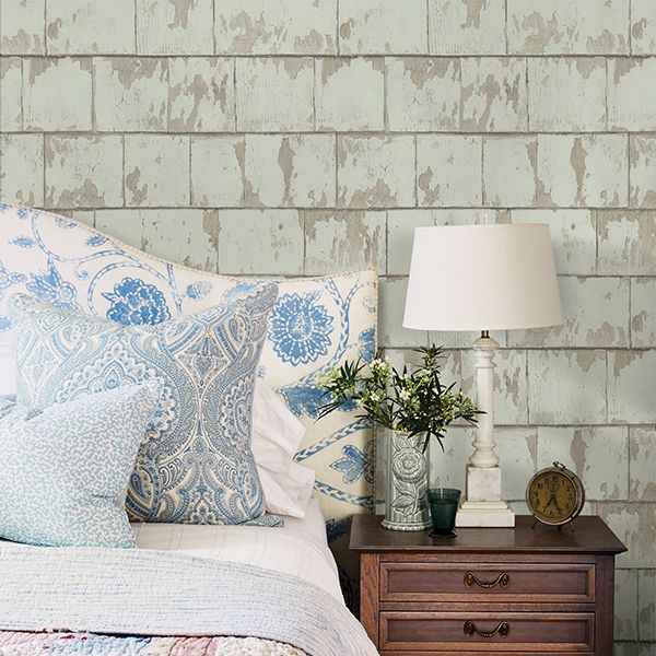 Clint Sage Weathered Wood Wallpaper - York Wallcoverings - 3119-13042 - York Wallcoverings Wallpaper