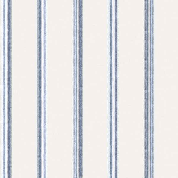 Johnny Navy Stripes Wallpaper - York Wallcoverings - 3119-13072