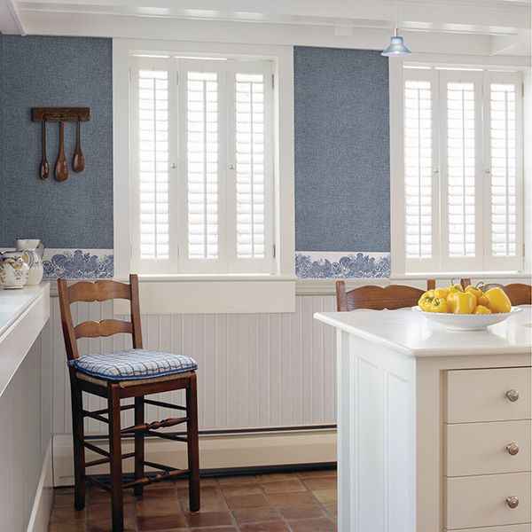 Parton Blue Chicken Wallpaper - York Wallcoverings - 3119-13551B - York Wallcoverings Wallpaper