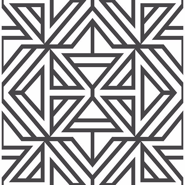 black-linear-peel-and-stick-wallpaper-york-wallcoverings-nus3499 - York Wallcoverings Wallpaper