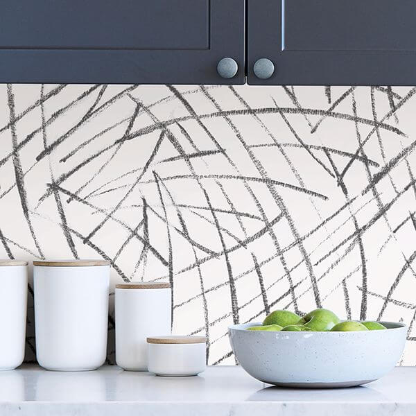 black-imprint-peel-and-stick-wallpaper-york-wallcoverings-nus3500 - York Wallcoverings Wallpaper