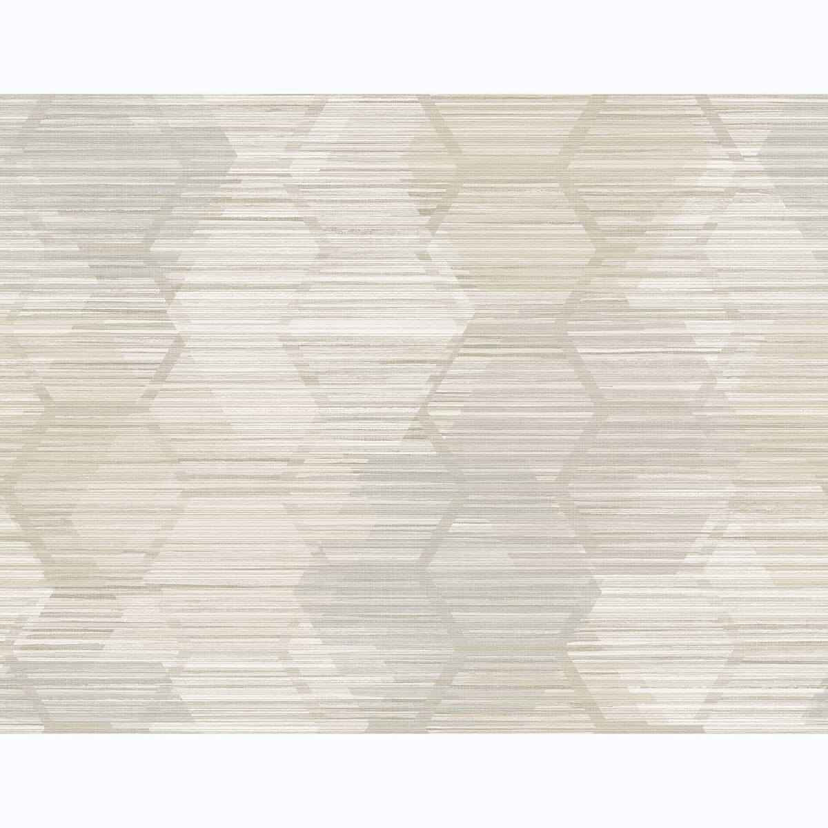 Jabari Beige Geometric Faux Grasscloth Wallpaper - York Wallcoverings - 2949-60507