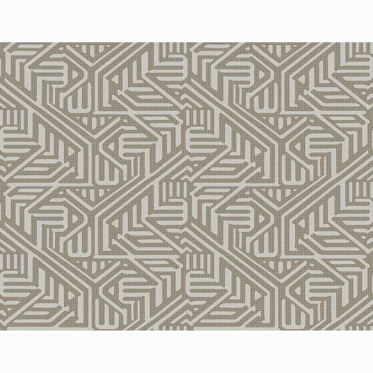 Nambiti Brown Geometric Wallpaper - York Wallcoverings - 2949-60609 - York Wallcoverings Wallpaper