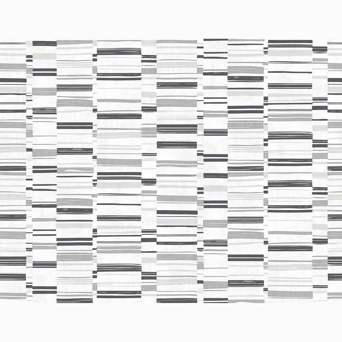 Fresnaye Black Linen Stripe Wallpaper - York Wallcoverings - 2949-60812 - York Wallcoverings Wallpaper