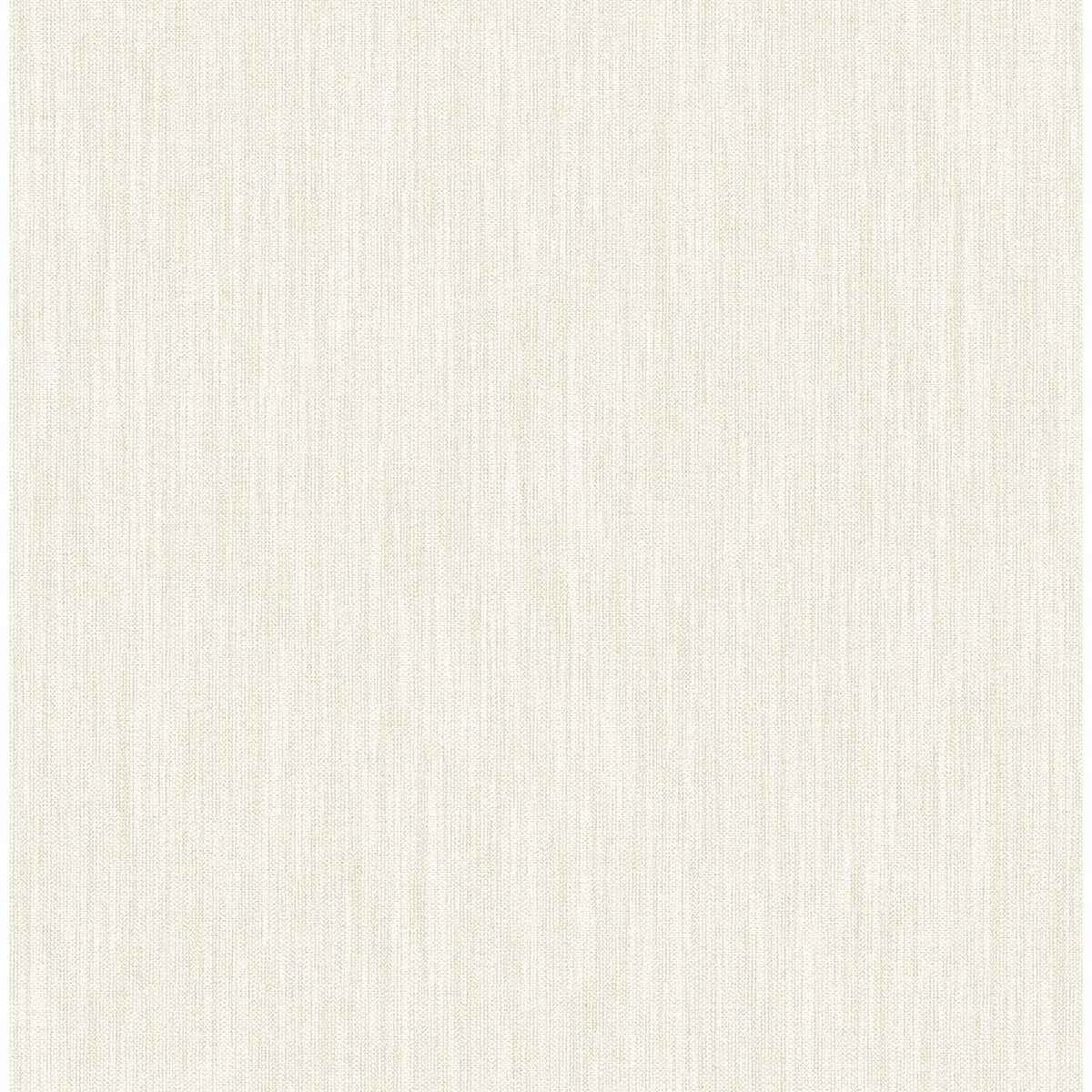 Chenille Off White Faux Linen Wallpaper - York Wallcoverings - 2903-25281 - York Wallcoverings Wallpaper