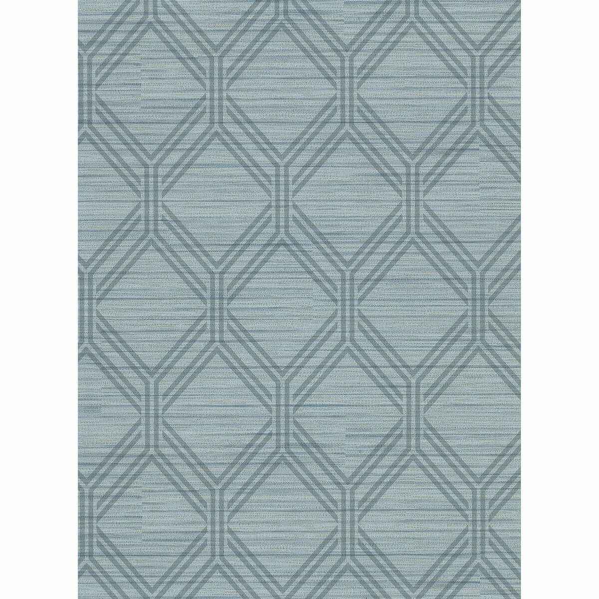 Vaughan Teal Geometric Wallpaper - York Wallcoverings - 2910-2726
