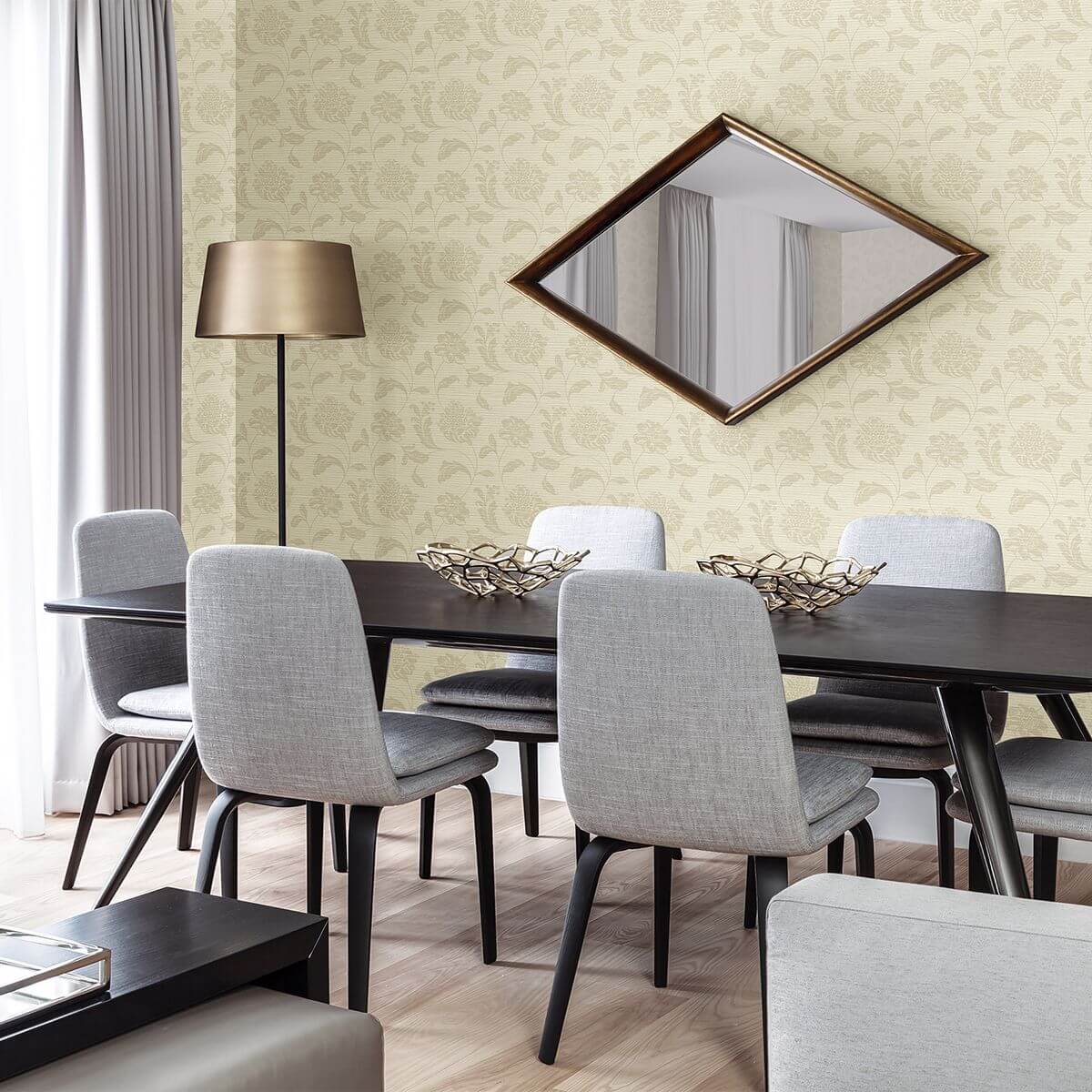 holiday-beige-jacobean-wallpaper-york-wallcoverings-2910-2753 - York Wallpaper Wallpaper