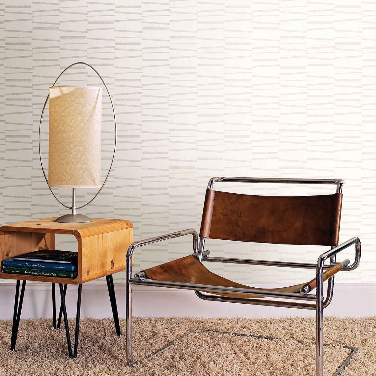 luminescence-cream-abstract-stripe-wallpaper-york-wallcoverings-2927-10603 - York Wallcoverings Wallpaper