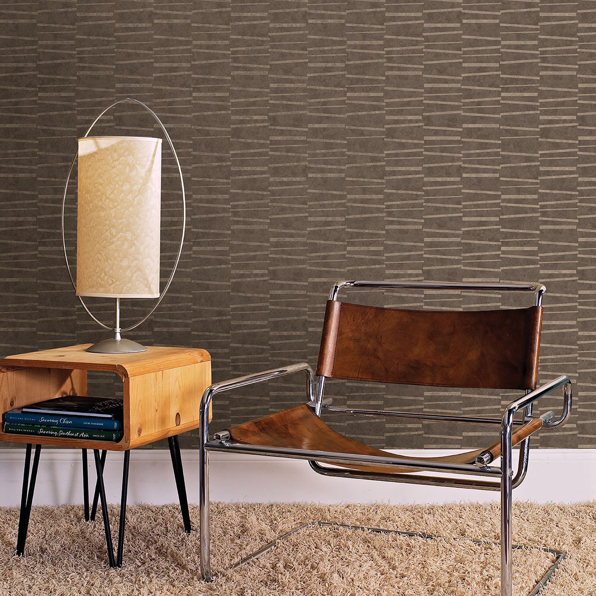 luminescence-brown-abstract-stripe-wallpaper-york-wallcoverings-2927-10605 - York Wallcoverings Wallpaper