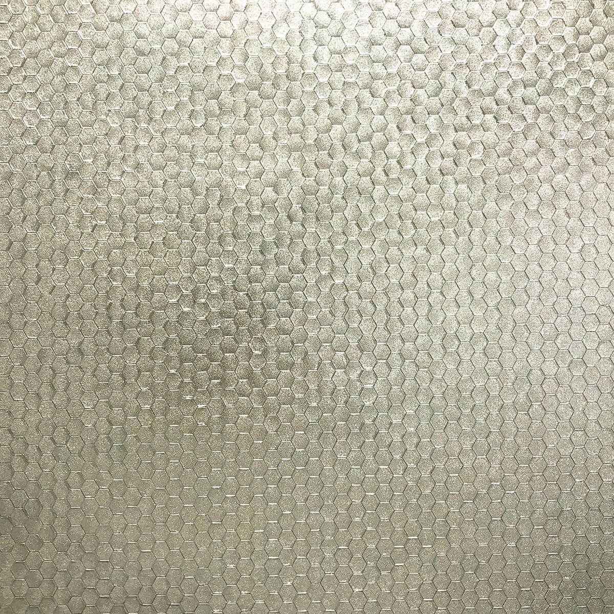 carbon-platinum-honeycomb-geometric-wallpaper-york-wallcoverings-2927-42486 - York Wallcoverings Wallpaper