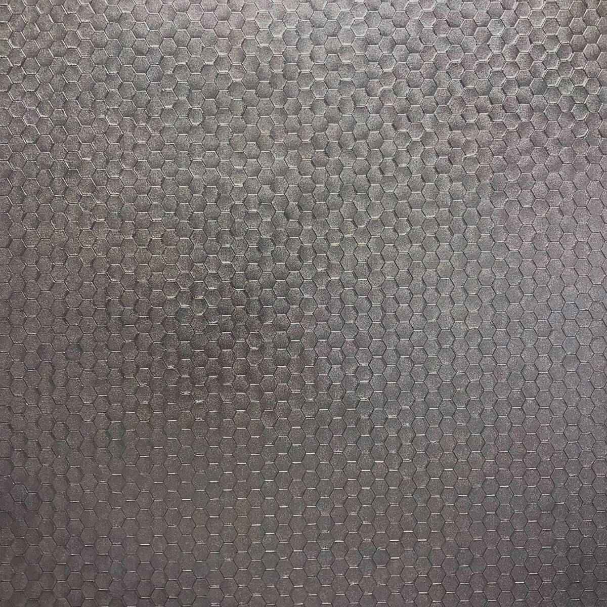 carbon-pewter-honeycomb-geometric-wallpaper-york-wallcoverings-2927-42488 - York Wallcoverings Wallpaper