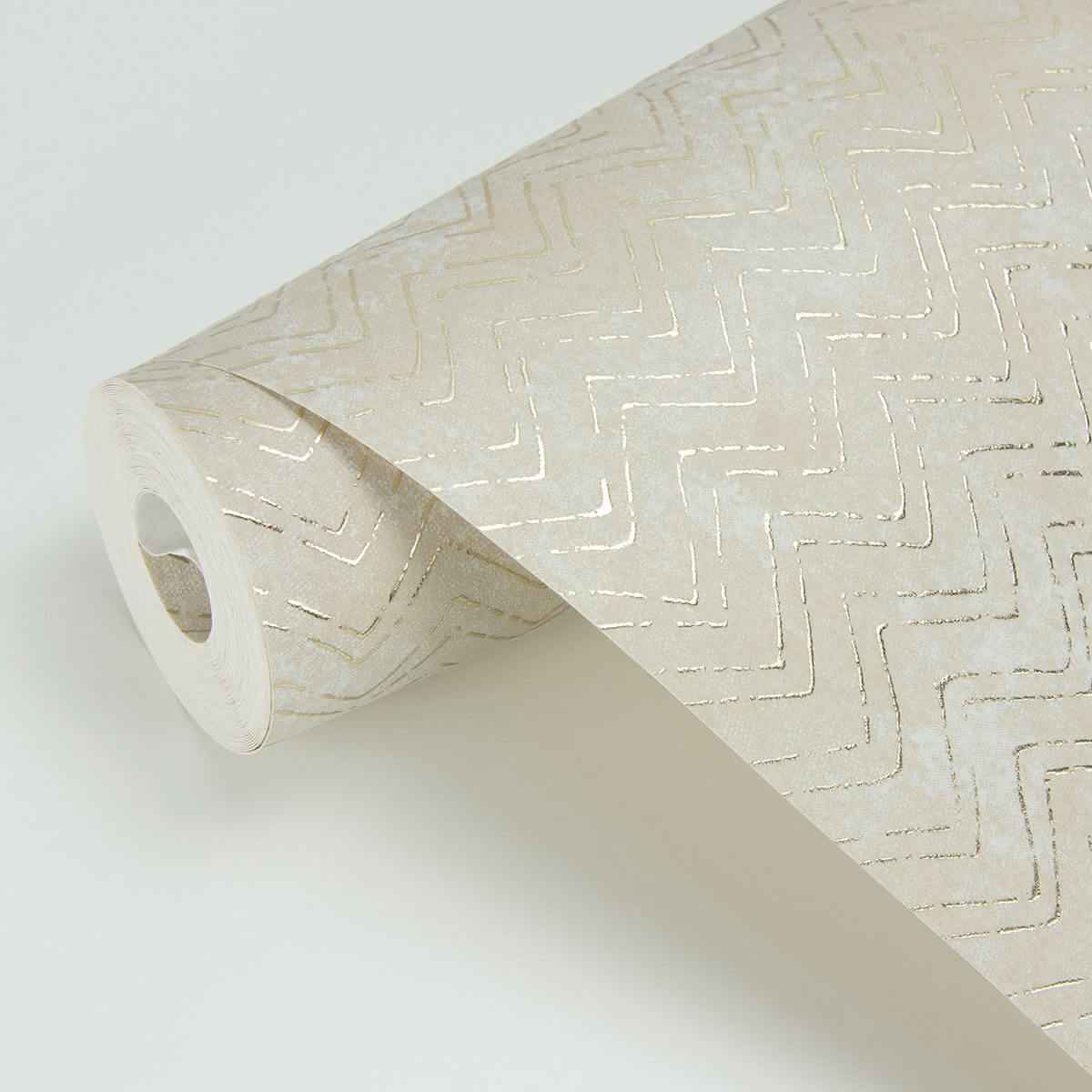 luna-copper-distressed-chevron-wallpaper-york-wallcoverings-2927-00603 - York Wallcoverings Wallpaper