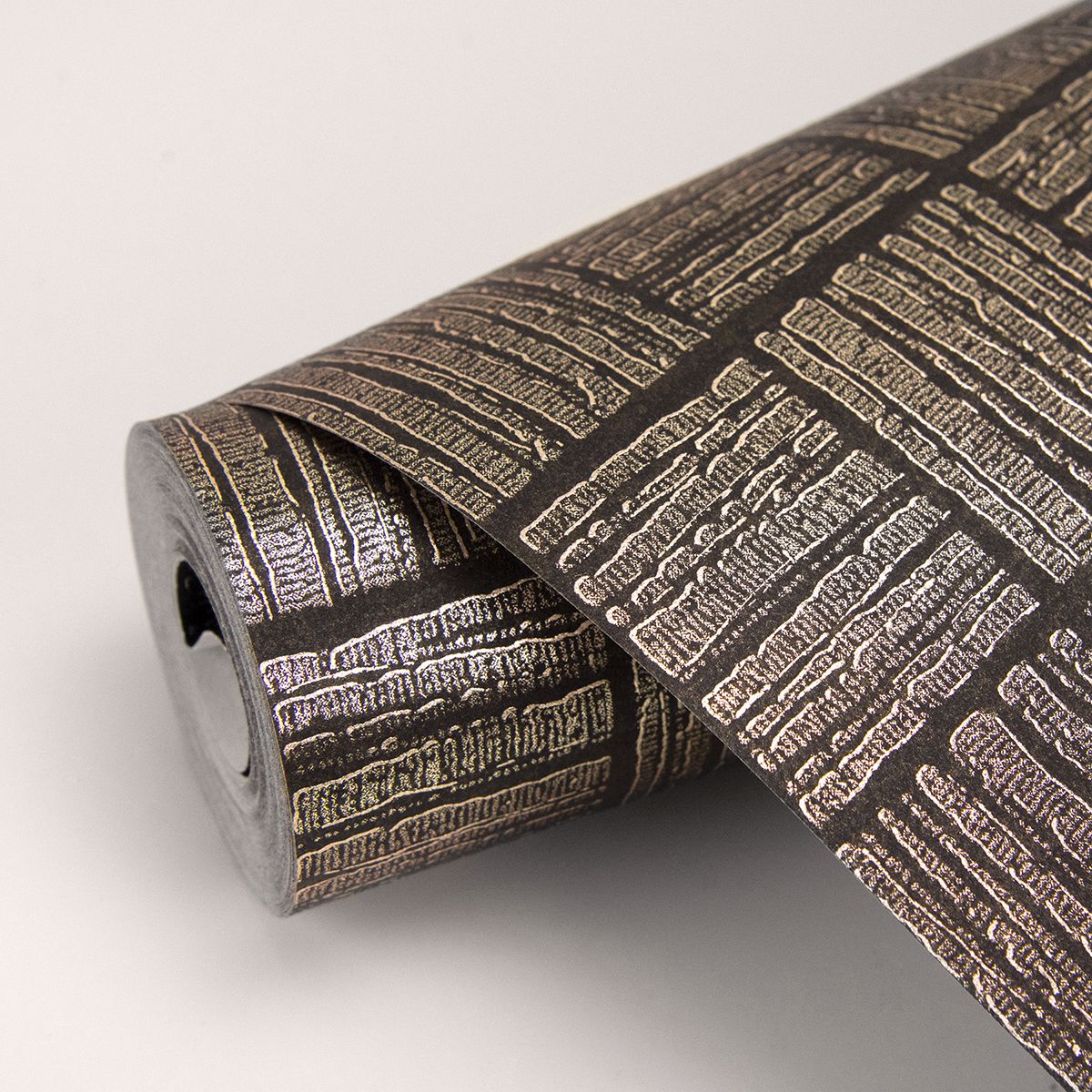 glint-black-distressed-geometric-wallpaper-york-wallcoverings-2927-10501 - York Wallpaper Wallpaper