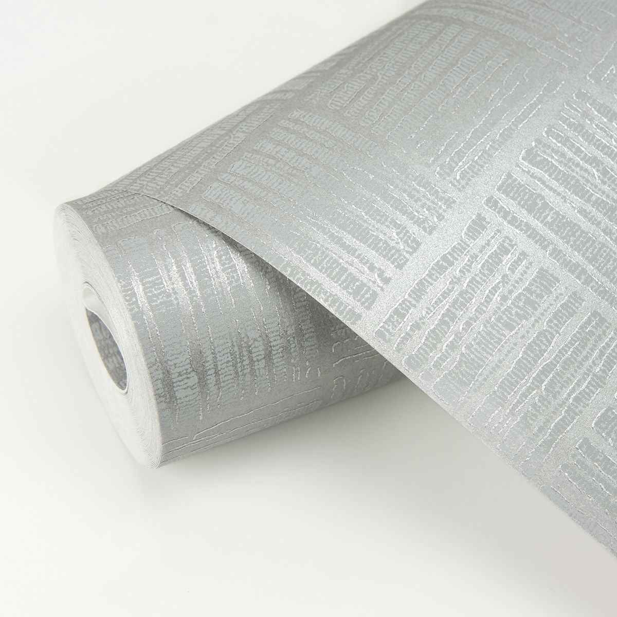 glint-silver-distressed-geometric-wallpaper-york-wallcoverings-2927-10504 - York Wallcoverings Wallpaper