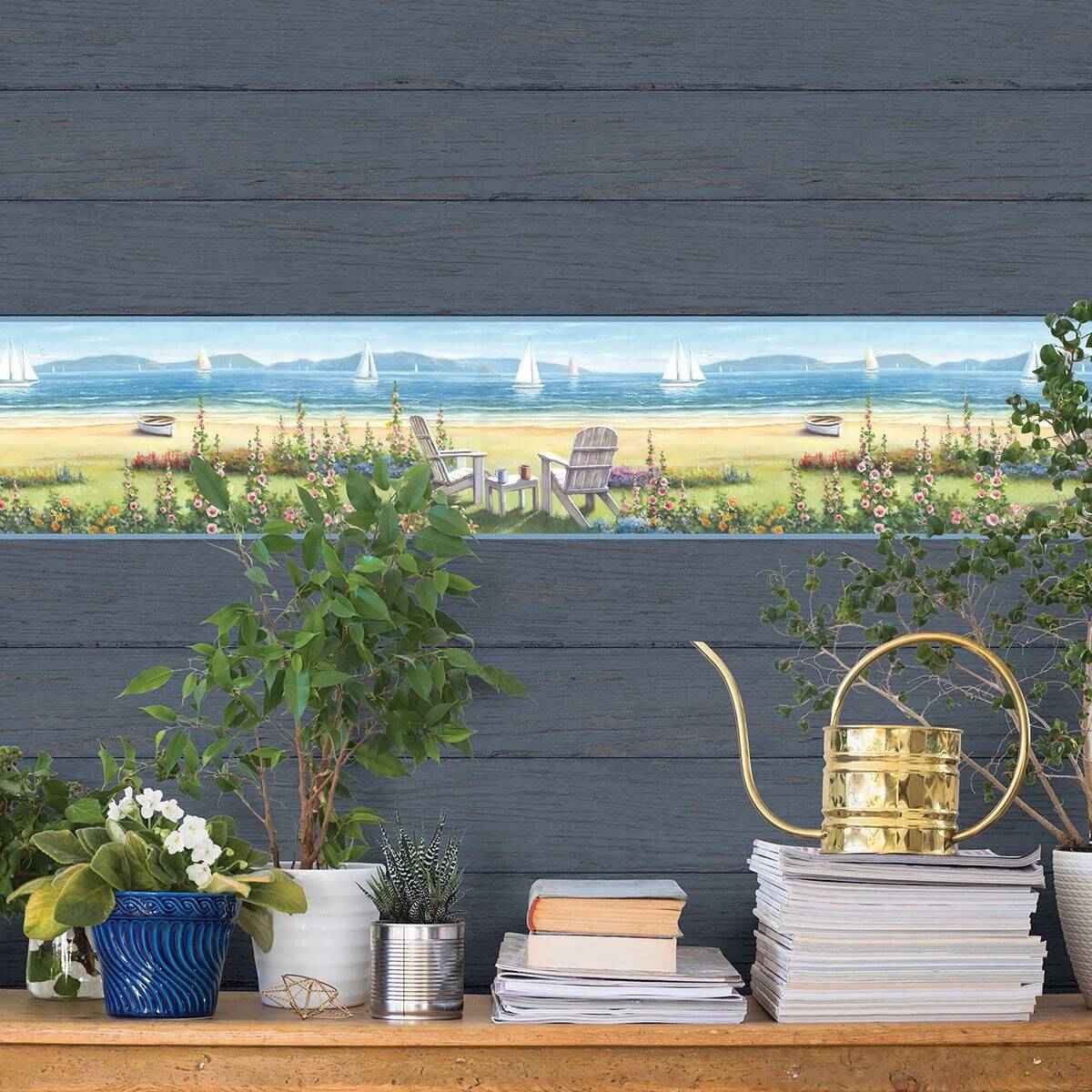 barnstable-blue-seaside-portrait-wallpaper-york-wallcoverings-3120-20021b - York Wallcoverings Borders