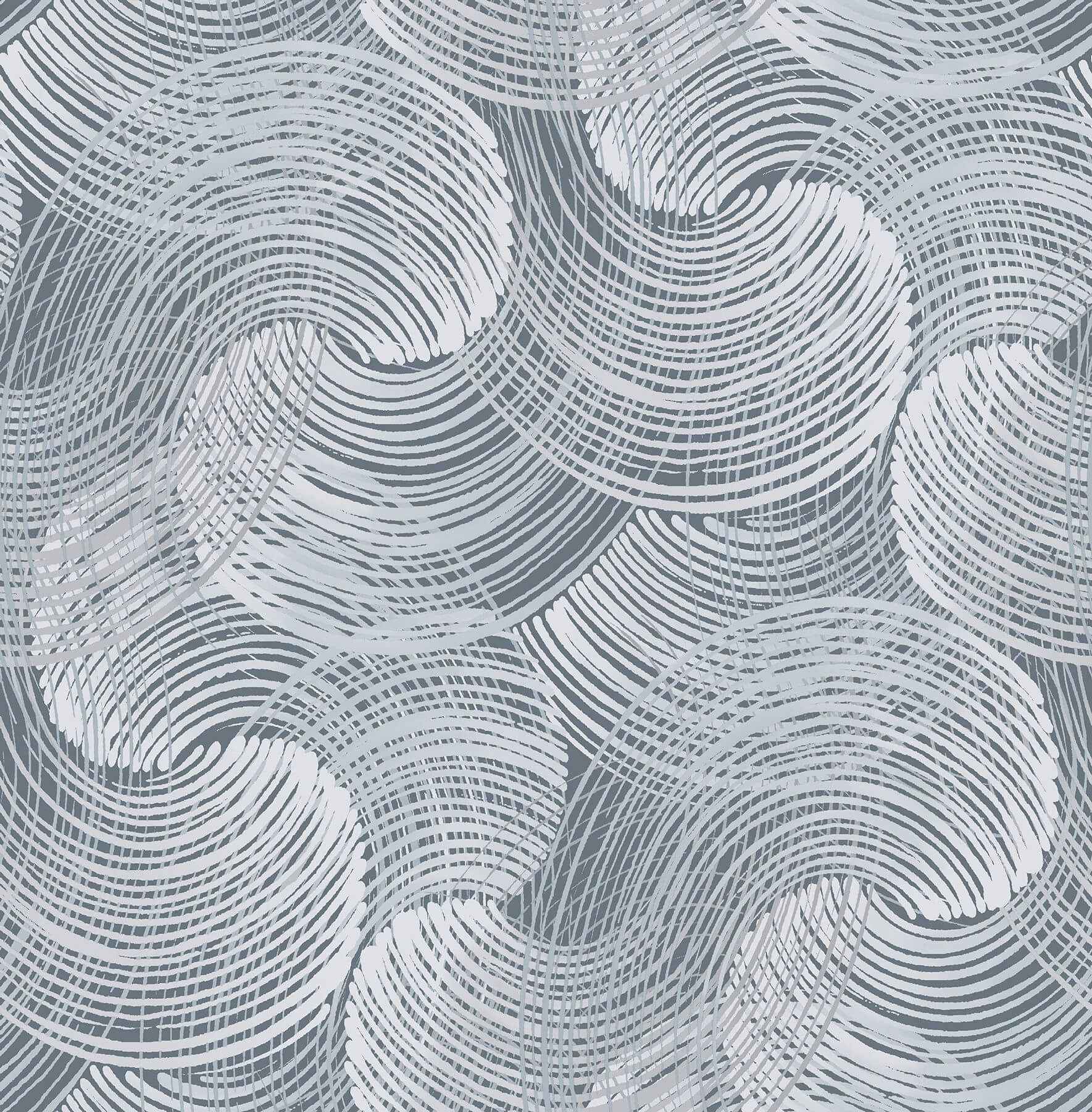 karson-blue-swirling-geometric-wallpaper-york-wallcoverings-2964-25905 - York Wallcoverings Wallpaper