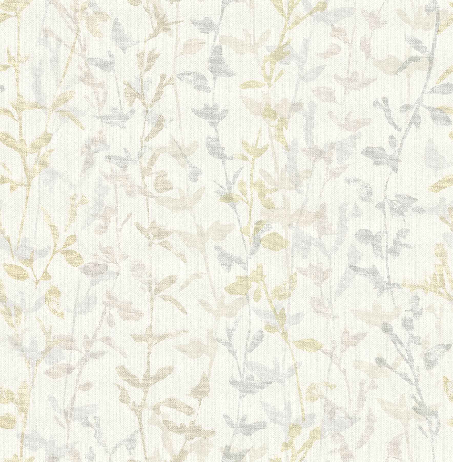 thea-light-grey-floral-trail-wallpaper-york-wallcoverings-2964-25933 - York Wallcoverings Wallpaper
