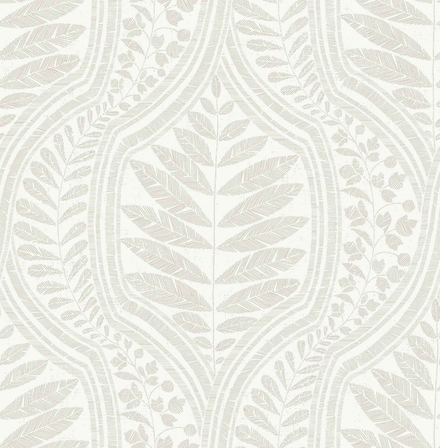 juno-beige-ogee-wallpaper-york-wallcoverings-2964-25949 - York Wallcoverings Wallpaper