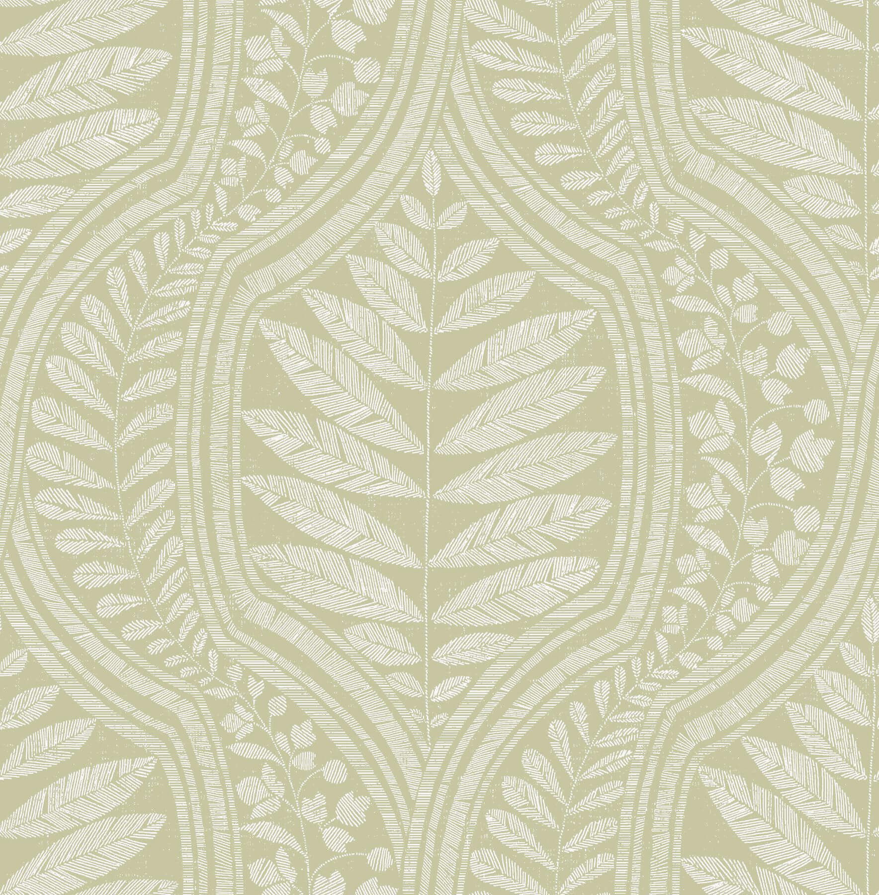 juno-green-ogee-wallpaper-york-wallcoverings-2964-25952 - York Wallcoverings Wallpaper