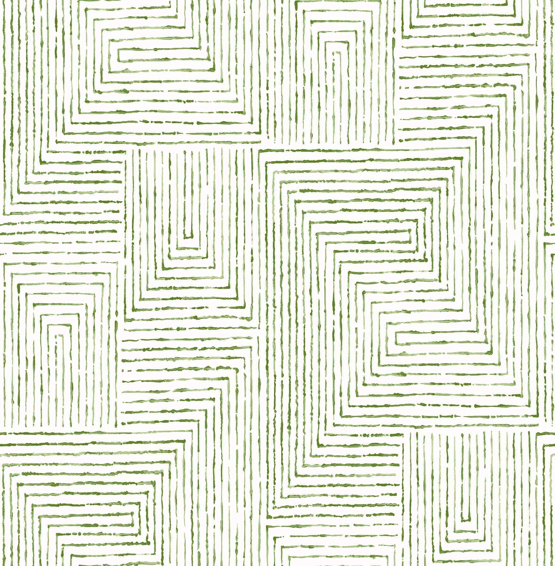 merritt-green-geometric-wallpaper-york-wallcoverings-2964-25954 - York Wallcoverings Wallpaper