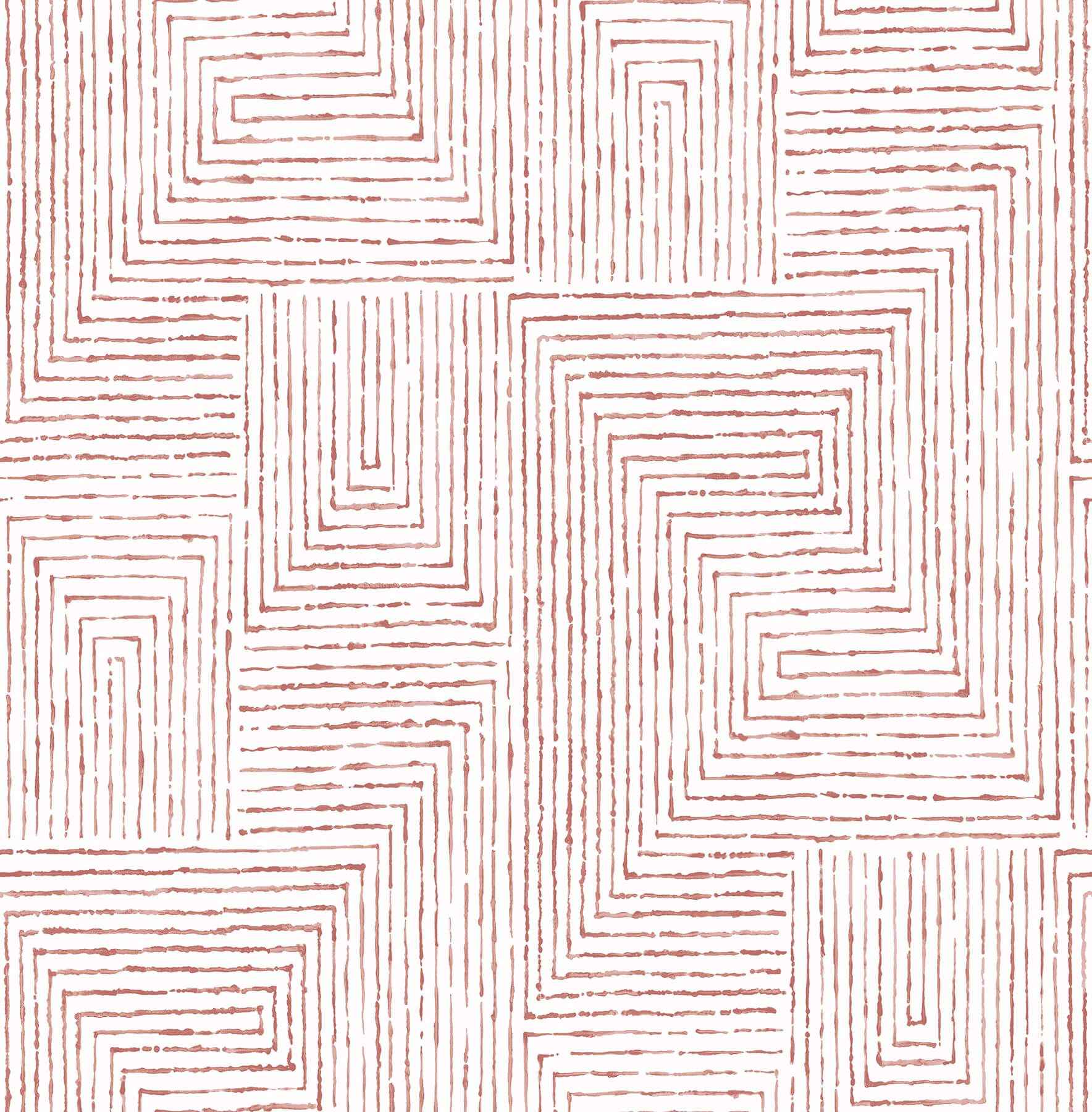 merritt-red-geometric-wallpaper-york-wallcoverings-2964-25956 - York Wallcoverings Wallpaper